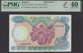Board of Commissioners of Currency, Singapore, replacement $50, ND (1973), serial number Z/1 264796, blue and...