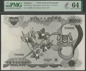 Board of Commissioners of Currency, Singapore, obverse and reverse Bradbury Wilkinson archival photographs for a...