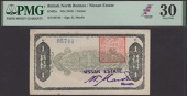Nissan Estate, British North Borneo, $1, ND (c.1942), serial number 05744, black and green, value in panel at centre...