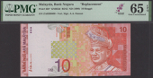 Bank Negara Malaysia, replacement 10 Ringgit, ND (1999), serial number ZA0208800, red and green, Tunku Abdul Rahman...