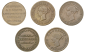 Miscellaneous Tokens and Checks, Co KERRY, Killarney, McSweeny & O’Keeffe (3, W 6440, 6450, 6460); William...