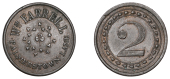 Miscellaneous Tokens and Checks, Co DUBLIN, Dublin, William Farrell, copper Twopence, 21mm (Rice 159; Todd 104;...
