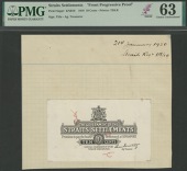 Government of the Straits Settlements, obverse and reverse die proofs for the 10 Cents of 1919, ND (1919-1920), no...
