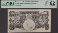 Board of Commissioners of Currency, Malaya, two different printers’ archival  photographs showing proposals for...