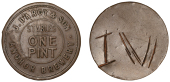 Miscellaneous Tokens and Checks, Co DUBLIN, Dublin, J. D’Arcy & Son, Anchor Brewery, Stables, uniface brass One...