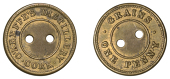 Miscellaneous Tokens and Checks, Co CORK, Cork, O’Keeffe’s Distillery, brass Penny, 19mm (Macalister 836)....