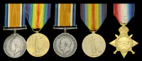 Pair: Private J. A. Des-Rivieres, Army Service Corps
British War and Victory Medals (M2-152899 Pte. J. A....