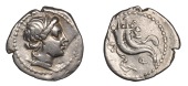Roman Republican Coinage, L. Sulla, Denarius, c. 81, diademed head of Venus right, wearing single drop earring and...