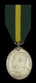 Territorial Force Efficiency Medal, E.VII.R. (432 L. Cpl. L. Clifford. Berks: Yeo.) number partially officially...