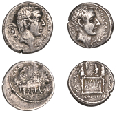 Roman Republican Coinage, C. Coelius Caldus, Denarii (2), c. 51, bare head of the consul C. Coelius Caldus right, l...