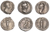 Roman Imperial Coinage, Denarii (3), Sabina, 130-3, draped bust right with queue and stephane, rev. Concordia seated...