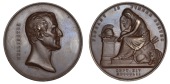 Death of the Duke of Wellington, 1852, a copper medal by G.G. Adams, similar, 58mm (Eimer 138; BHM 2473; E 1469)....