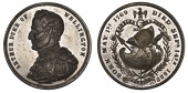 Death of the Duke of Wellington, 1852, a white metal medal, unsigned [by Allen & Moore], uniformed bust left, rev....