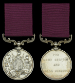 Army L.S. & G.C., V.R., 3rd issue, small letter reverse (1479. Pte. N. Farr. E. Kent R.) suspension re-affixed,...