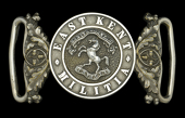 East Kent Militia Officer’s Waist Belt Clasp, 1855-81.
A fine example, the clasp with oak leaf ends and unit...