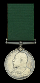 Volunteer Force Long Service Medal, E.VII.R. (3156 Pte. H. W. Martin. 1st V.B. E. Kent Regt.) good very fine 	 £70-£90