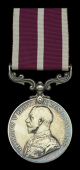 Army Meritorious Service Medal, G.V.R., 1st issue (G/1258 C.Q.M. Sjt. A. R. Jenkins, 6/E. Kent Regt.) nearly...