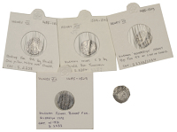 Henry VII (1485-1509), Bp Fox, Penny, Sovereign issue, no mm., throne with two pillars, dr at sides of shield, mitre...