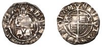 Henry VIII (1509-1547), Bp Tunstall, Penny, Second coinage, mm. star on obv. only, cd at sides of shield, 0.68g/12h...