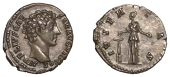 Marcus Aurelius (as Cæsar), Denarius, c. 140-44, bare head right, rev. ivventas, Juventas standing left, dropping...