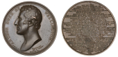 Governor of Plymouth, 1819, a copper medal by T. Webb [after P. Rouw] for Mudie, similar, 55mm (Eimer 94; BHM 986; E...