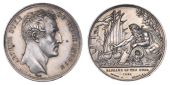 Passage of the Douro, 1809, a silver medal by Brenet & Dubois for Mudie, bare head right, rev. ships advancing...