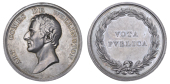 Earl of Wellington, [1812], a silver medal by T. Webb, bare head left, rev. vota pvblica within wreath, 54mm, 97.47g...