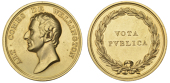 Earl of Wellington, [1812], a gilt-copper medal by T. Webb, similar, 54mm (Eimer 10; BHM 746; E 1029). About...