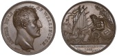 Passage of the Douro, 1809, a copper medal by Brenet & Dubois for Mudie, similar, 41mm (Eimer 2a; BHM 671; E 997)....
