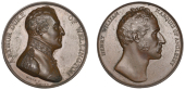 Marquis of Anglesey, [1815], a mule copper medal by G. Mills, bare head of the Marquis of Anglesey right, rev....