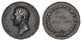 Earl of Wellington, [1812], a cast iron medal, unsigned, bare head left, rev. vota pvblica within wreath, 51mm...