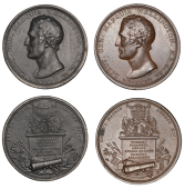 British Army Enters Madrid, 1812, a copper medal by T. Wyon Sr and P. Wyon, similar, 45mm (Eimer 16; BHM 737; E...