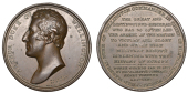 Commander-in-Chief of the Army, 1827, a copper medal by T. Webb [after P. Rouw] for Mudie, bare head left, rev....