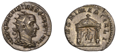 Trebonianus Gallus (251-3), Antoninianus, radiate, draped and cuirassed bust right, rev. ivnoni martiali, cult...