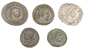 Gallienus, Antoninianus, Cologne, 257-8, rev. trophy flanked by captives, 4.67g (RIC 18; RSC 310); Tacitus (275-6),...
