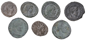 Constantine I, Centenionalis, Trier, 322, helmeted and cuirassed bust right, rev. inscribed altar, 3.73g/6h (RIC...