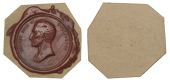 Duke of Wellington, an impression in red wax of the obv. of an unknown medal, unsigned, arthur duke of wellington,...