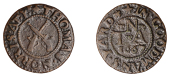 Goodman’s Yard [Whitechapel], Thomas Norris, Farthing, 1667, 0.94g/9h (N 8230, this piece; BW. 1181). Good fine,...