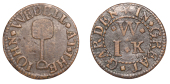 Great Garden [beneath St Katharine’s Docks], John Wedell, Farthing, 1.09g/6h (N 8234; BW. 1263). Good fine	 £40-£60
