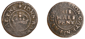 Irongate [St Katharine’s], John Rammage, Halfpenny, 1.68g/6h (N 8252; BW. 1547). Part flat, otherwise about fine,...