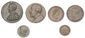 Miscellany (6): a uniface cast copper medal, unsigned, 35mm (Eimer 196); One Penny, uniface, copper, 31mm (Eimer...