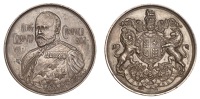 Coronation, 1902, a silver medal by J. Fenton, uniformed bust three-quarters left, rev. royal arms with supporters,...