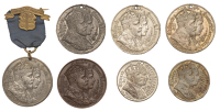 Coronation, 1902, medals (7) by S.F. Lane: white metal, 32mm (C & W 4350A.1); Westminster, white metal, 32mm (C & W...