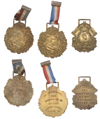 Coronation, 1902, a brass medal, unsigned, 44 x 35mm (C & W 4280A.1); brass medals (2), unsigned, each 47 x 40mm (C...