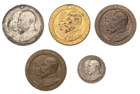 Coronation, 1902, medals (5) by G. Frampton for The Mint, Birmingham: silver, 24mm, bronze (2), 35mm (C & W 4435A.3,...