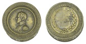 Marquess of Wellington, [1813], a brass box medal, unsigned, uniformed bust left, decorative border around, rev....