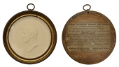 Earl of Wellington, [1812], a plaster copy of the obv. of the medal by T. Webb, bare head left, 63mm (cf. Eimer 10...