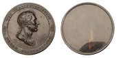 Duke of Wellington, a shellac box, laureate and draped bust right [after P. Wyon] on lid, dux wellingtoniensis,...