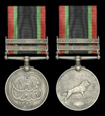 Khedive’s Sudan 1910-21, 2nd issue, 2 clasps, Darfur 1916, Fasher (14115 Pte. C. C. Bennett. R. War. R.)...
