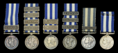 Miniature Medals: Egypt and Sudan 1882-89, dated reverse (6), no clasp; 1 clasp (2), Alexandria 11th July; Suakin...
